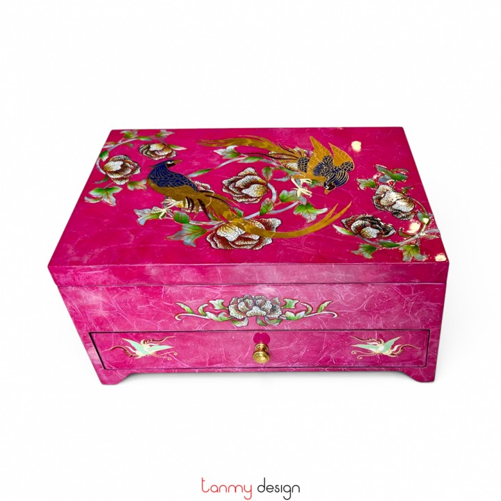 The Beauty of Spring rectangle lacquer box 20x30 cm